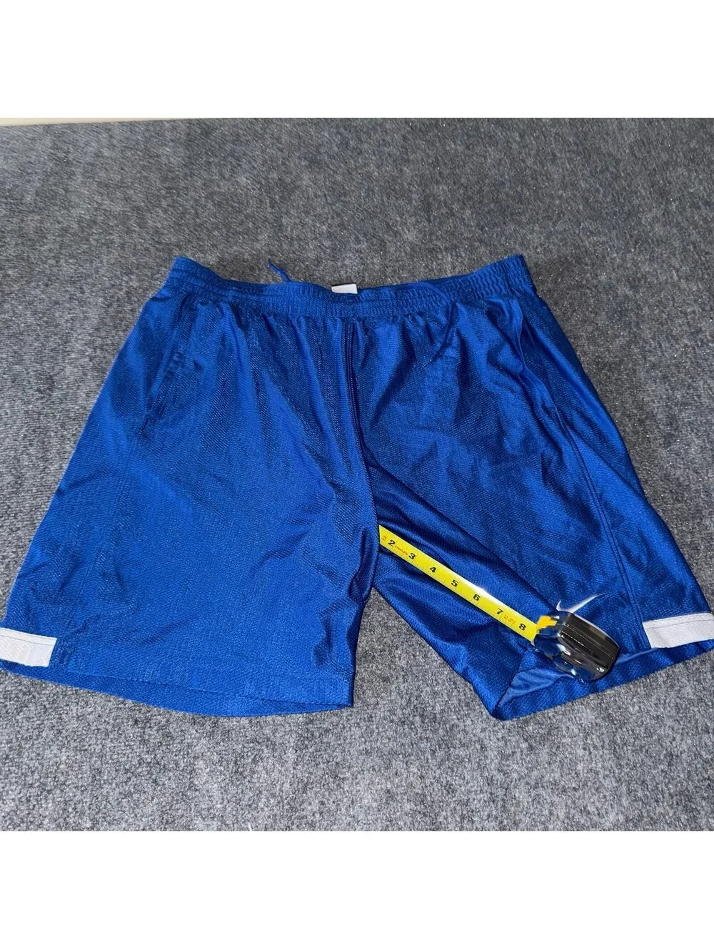 Nike Blue Dazzle Baggy Hoop Shorts Mens XL Vtg y2k 90s Rare